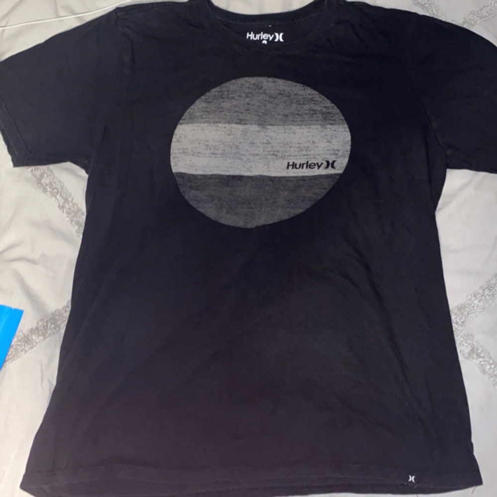 Black Hurley Crewneck T-Shirt